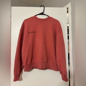 Pangaia Recycled Cotton Sweatshirt - Mineral Red color